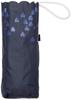 Moonbat estaa Heart Mini Folding Perfect Gift for Women for Rain or UV Light and Heat Navy Rib 50cm 5-Section Parasol, Simple, Stylish, Cute,