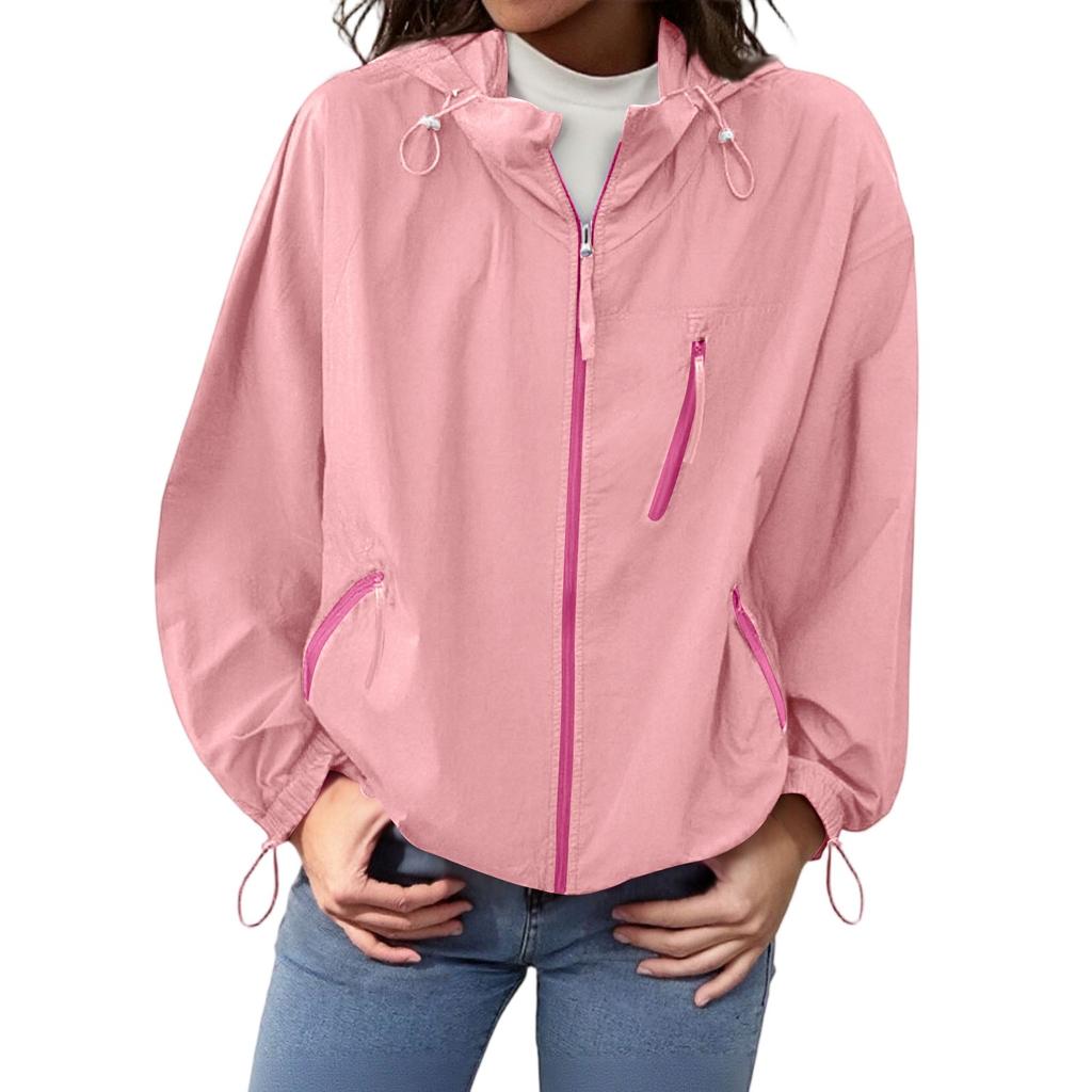 Women's Sun Lightweight Outdoor Windproof Sun Jacket For Hiking And Traveling