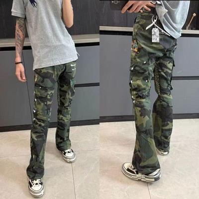 Special Forces Camouflage Tactical Pants - Waterproof, Multi-Pocket, Military-Style for Outdoor Training & Mountaineering.