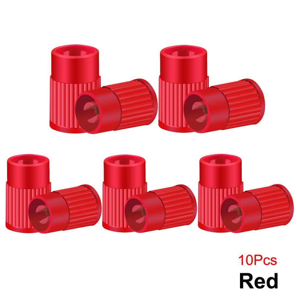 Plastic Tire Valve Caps Built-in Valve Core Remover Tool Universal Stem Covers for Cars Bike and Bicycle Trucks Motorcycles Valve Stems 1