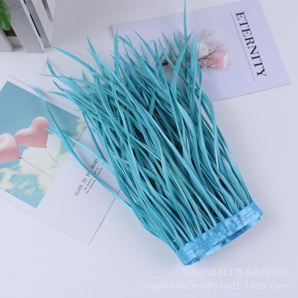 

Goose Feather Unilateral Tear Cloth Edge 15-20Cm Clothing Accessories Pendant Material Goose Feather Cloth Belt Multi-Color Diy небесно-голубой
