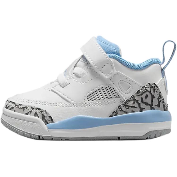 Air Jordan Spizike Low TD UNC Baby Sneakers White University-Blue Wolf-Grey FQ3952-141
