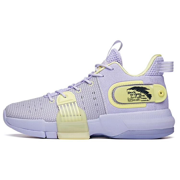 

Новые баскетбольные кроссовки Anta Craze 2 с высоким верхом, устойчивые к скольжению и износу, мужские, светло-фиолетовые 112121610-5 44.5