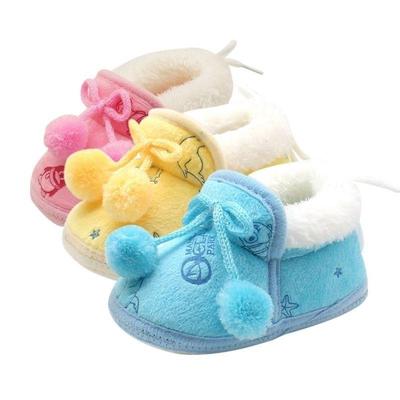 Winter Warm First Walkers Soft Soled Infant Toddler Kids Girl Cack Shoes