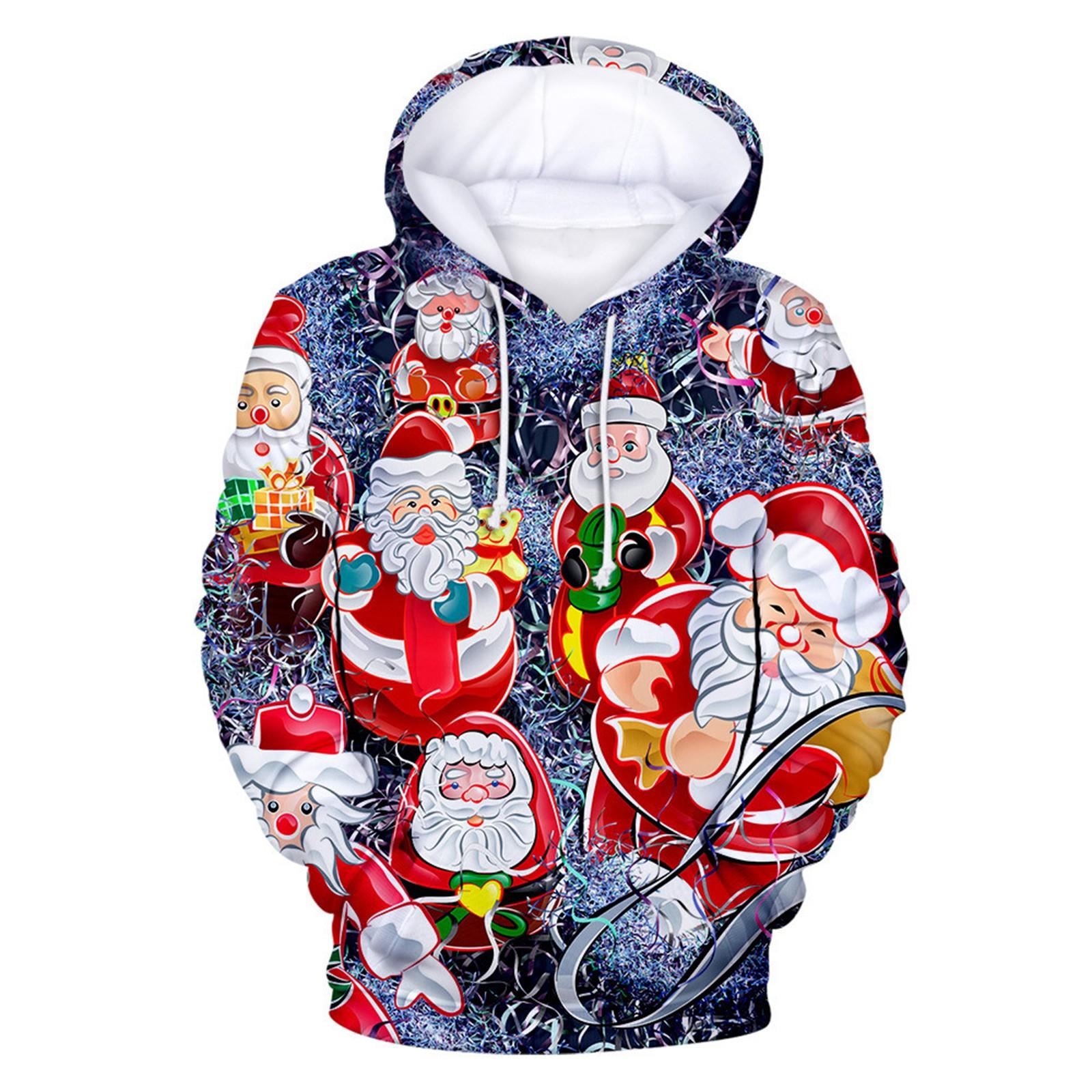 

Модный женский свободный свитер с капюшоном и длинным рукавом с высоким воротником и флисовым верхом XXXL тёмно-синий