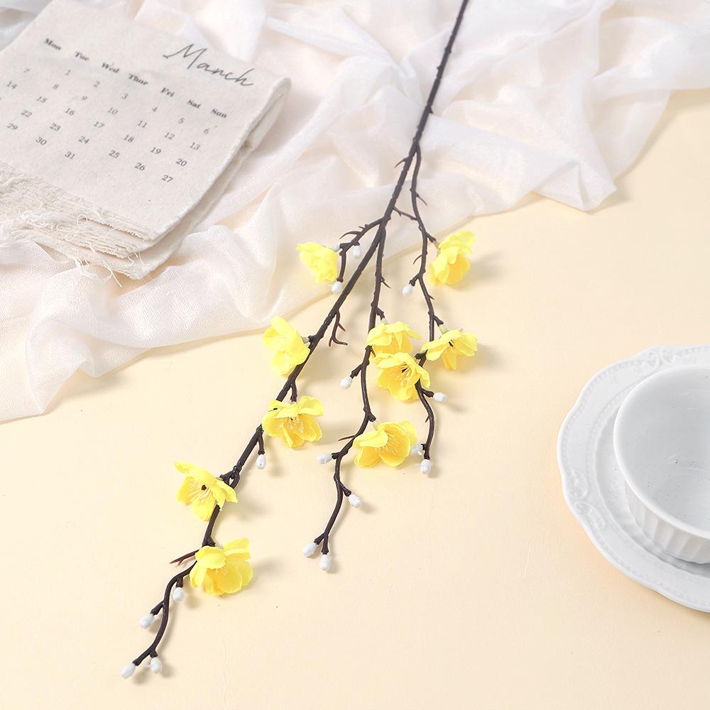 Pflaumenblütenzweig-Dekoration - Künstliche Blumendeko für Wohnzimmer & Esstisch