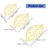 100Pieces Decorative Metal Filigree Leaves Mixed Size Leaves Jewelry Making Component Metal Craft Embellishments