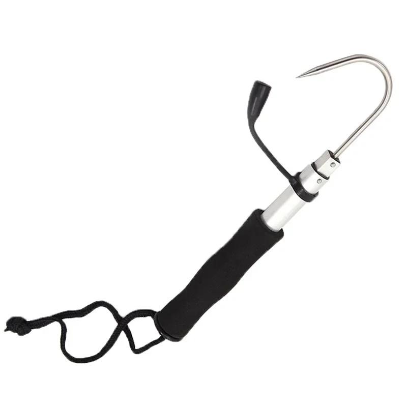 Ice Fishing Anchor Fish Hook Stainless Steel Telescopic Stainless Steel Fishhook Hooks Catch Lifting Device Multifu Fishes Gear