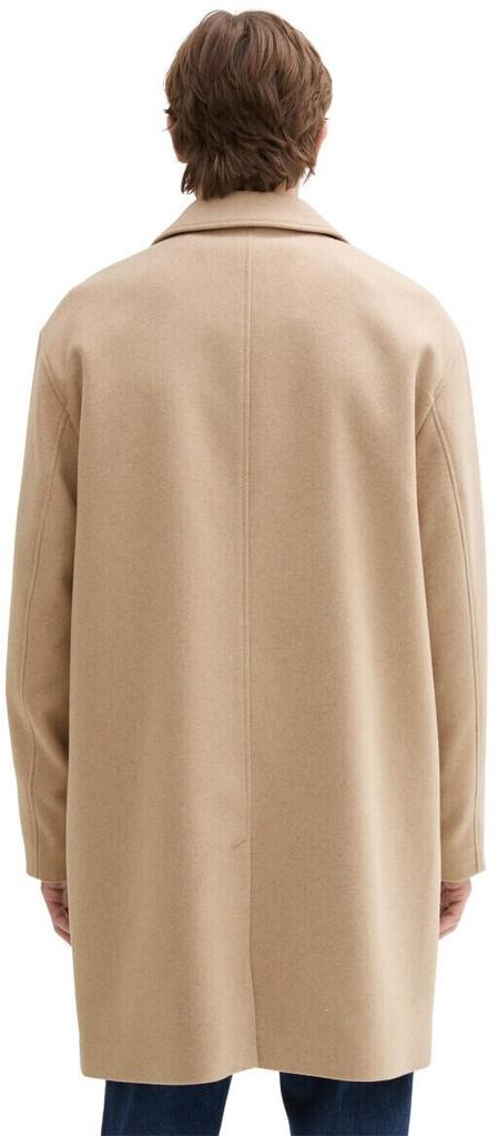 Coat Tom Tailor Denim Relaxed with Wool Content Foggy Beige Melange (1042407_35750)