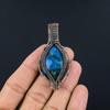 Apatite Handmade Silver Jewelry, 999 Copper Wire Wrapped Pendant, Handmade Beautiful Gemstone Jewelry, Apatite Pendant For Her