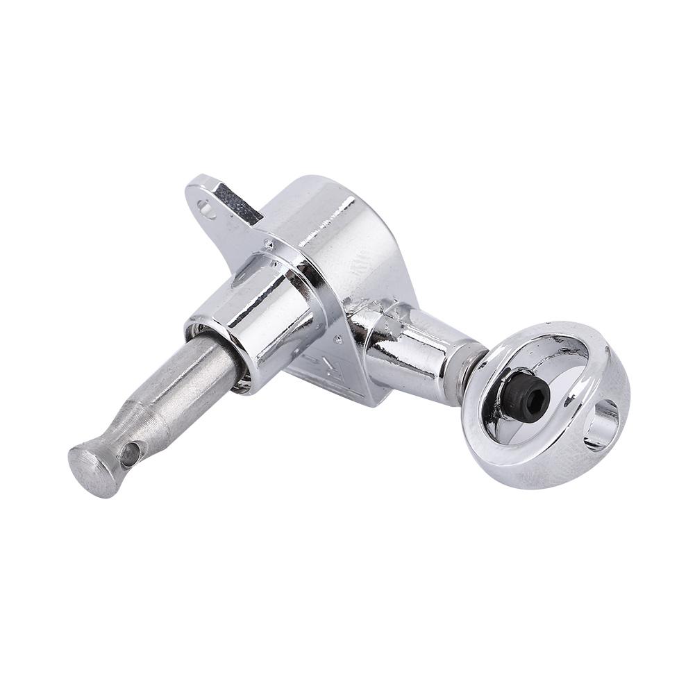 Hollow Handle Tuning Pegs Locking Machine Heads for Acoustic Electric Guitar (Silver 6R)