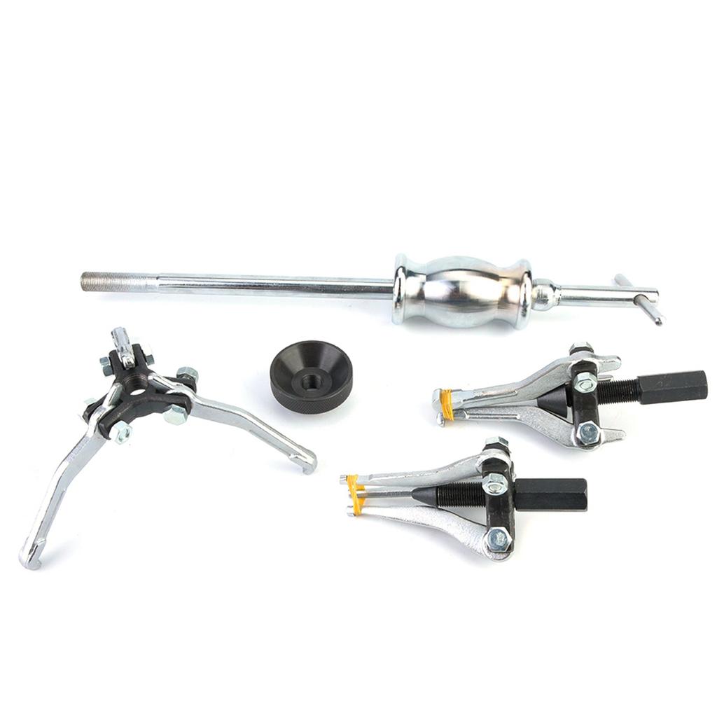 5pcs Carbon Steel Internal External Gear Bearing Puller Removal Tool Slide Hammer Kit