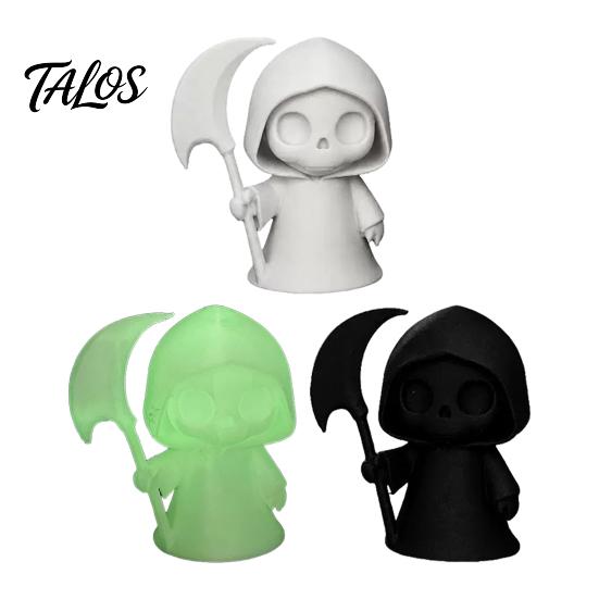 Durable 3D Print Ornament Printed Ghost Figurine, Cute Desktop Ornament, Mini Long-lasting Decorative Item Halloween Reaper Statue for Office