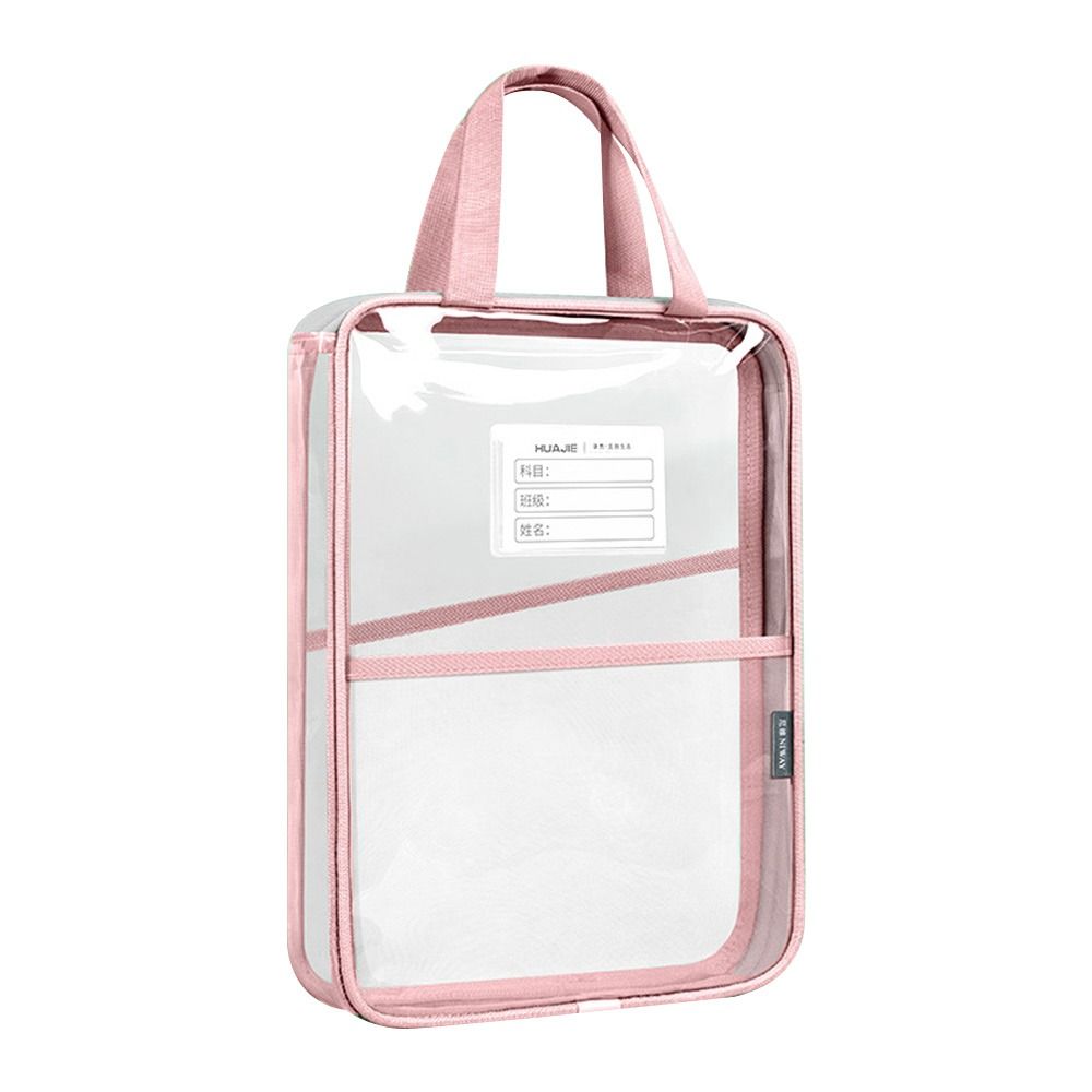 Large-capacity Tote School Bag Transparent Test Papers Document Bag Portable Tutorial Bag  Student