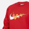 Nike Sportswear Club Snake Welcoming Series NSW Crewneck Pullover Fleece Long Sleeve Men Tops University-Red HV8965657