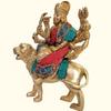 Durga Maa Sherawali Mata Idol, Collectible Statue For Home Temple, Brass Murti