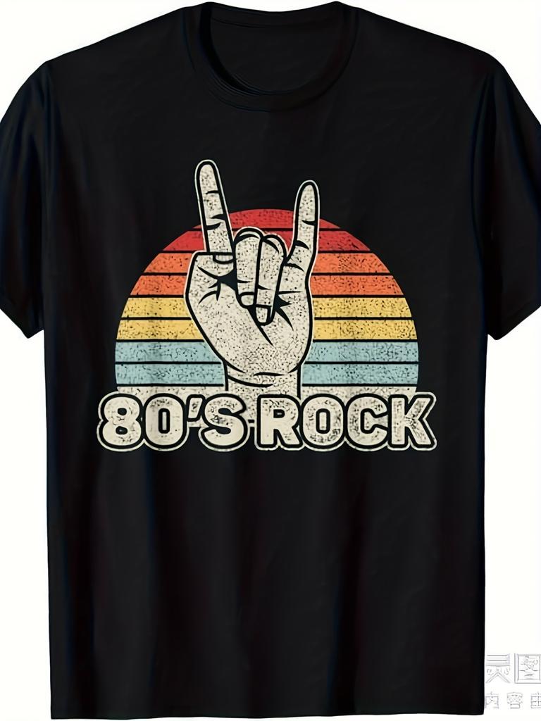 Vintage 80s Rock Band unisex T-Shirt- 2XL Black Pure Cotton 220g, Reusable Vintage Style, Iconic Logo Print, Suitable for Concerts and Music Festivals