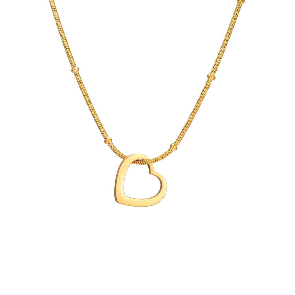 Custom Heart Necklace With Name Personalized Family Kid Love Charm Stainless Steel Jewelry Gift For Women Couple Mother Friend