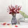 1/3pcs Valentines Day Gift Artificial Heart Shaped Berry Picks Flower Stem Branches Wedding Party Home Table Decoration Supplies