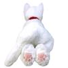 Lap Cat Plush Toy, White, Odd Eyes, Medium, P-1832