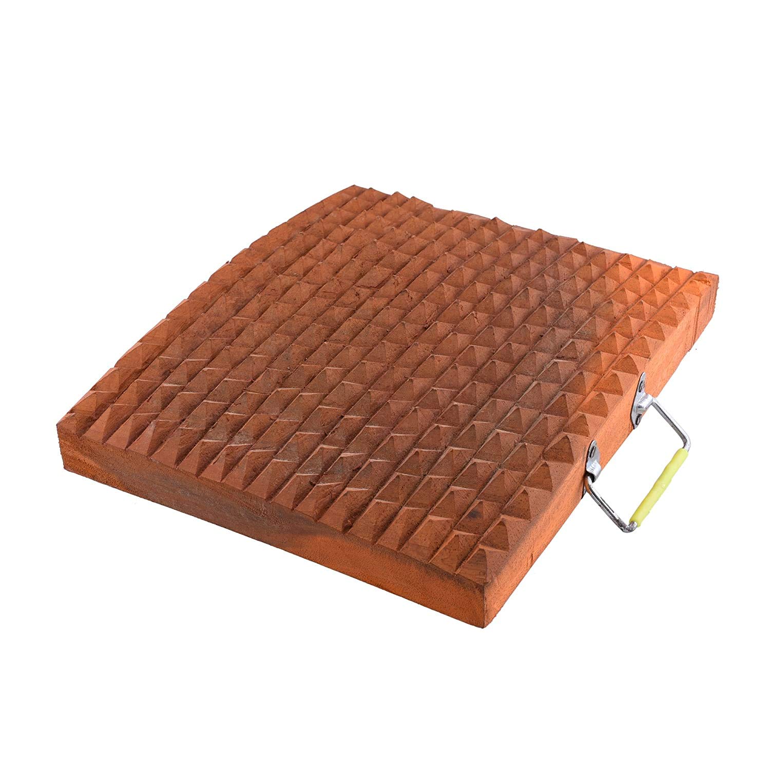 ACUPRESSURE New Wooden Foot Mat brown