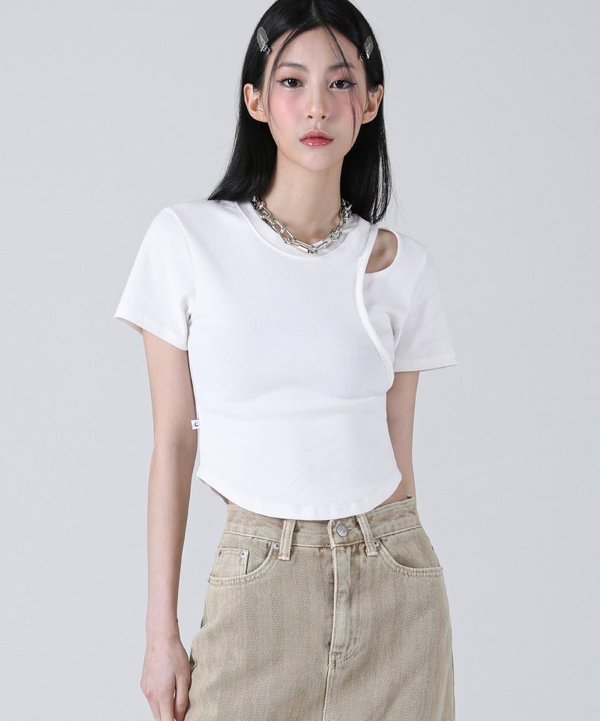 Urban Dress Hole-Cut Crop Tee - 5Col