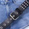 Christmas Gift Waist Belt with Pin Hole Decor Vintage Pu Wide Adjustable Women Waist Seal Cowgirl Belt for Coat
