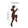 Boy Girl Silhouettes Portable Rustproof Waterproof Garden Silhouette Wear-resistant Metal Stake Decor for Home
