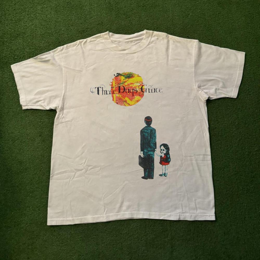 Vintage Three Days Grace Band Shirt Gift Funny White All Size FF187 Unisex T-Shirt S