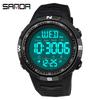 Sanda Luminous Waterproof Sport Wristwatch - Fashionable, Simple, Versatile, and Perfect for Students.