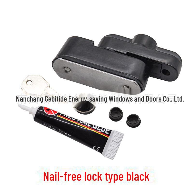 T-Type Lock Sliding Window Handle: Anti-Theft Casement Lock for Plastic and Steel Windows