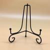 Iron Display Stand Black Iron Easel Plate Display Photo Holder Stand, Displays Picture Frames, Cookbooks, Decorative Plates