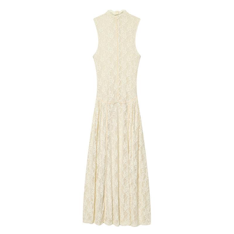 

Women s European & American Style Sexy Slim Lace Long Dress Medium