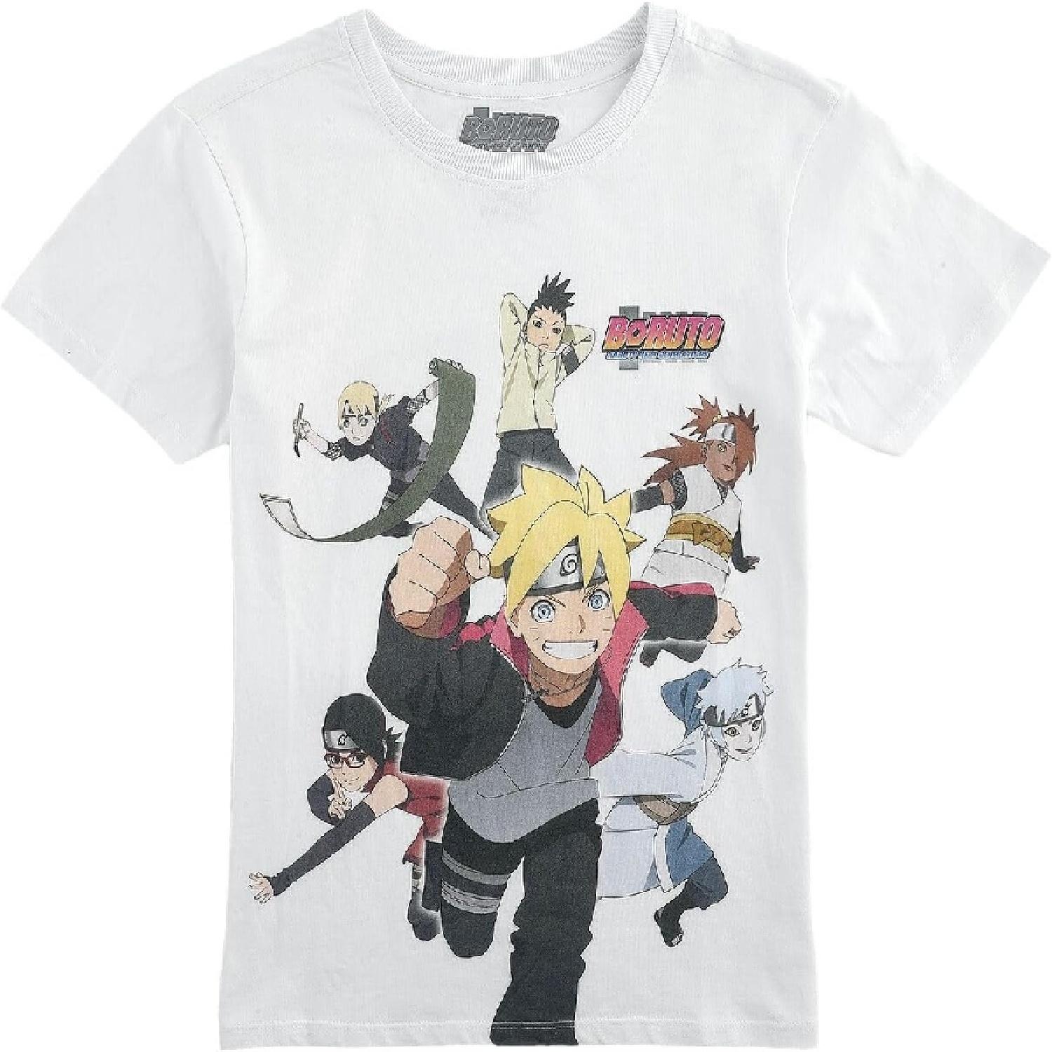 Boruto_ Naruto Next Generations Boys Short-Sleeved T-Shirt XXXXXL белый