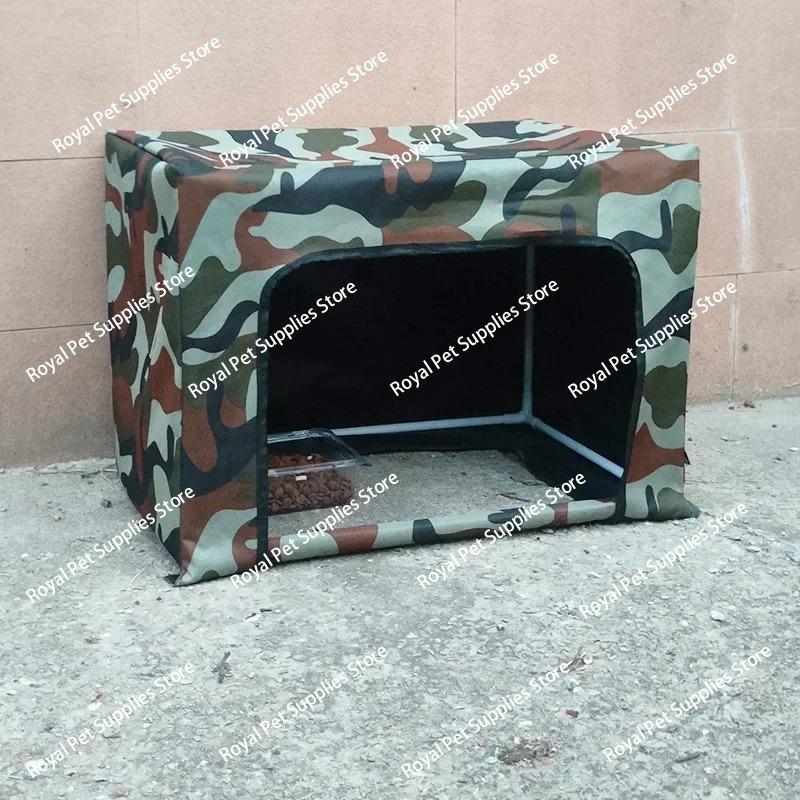 Cat outdoor feeding house canopy outdoor feeding artifact rainproof outdoor cat nest house rain shelter