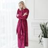 Extended Length Coral Fleece Bathrobe and Pajama Set for Men and Women - Plush, Thickened, Perfect for Winter and Autumn