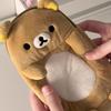 Cute Standing Posture Self Deprecating Bear Storage Pen Bag Large Capacity Multifunctional Students Stationery Bag