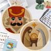 Punch Needle Stickerei-Sets Nähen mit Rahmen Bestickte Figur Basteln für Erwachsene Kunst und Handwerk mit Nadeln Stich-Set