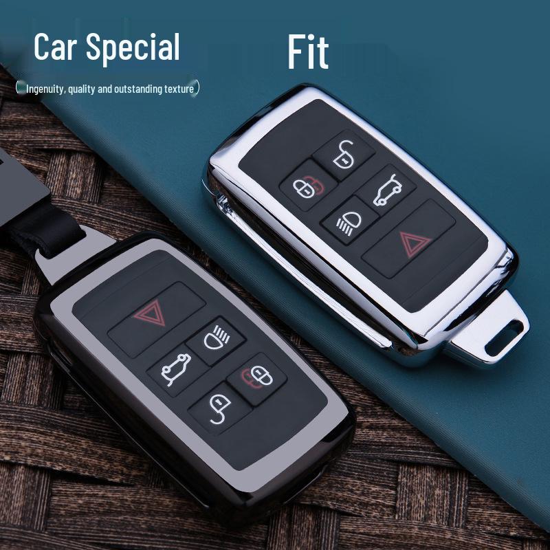 Key Case for Land Rover & Jaguar: Fits Evoque, Range Rover Sport, Velar, Discovery 4, Freelander 5