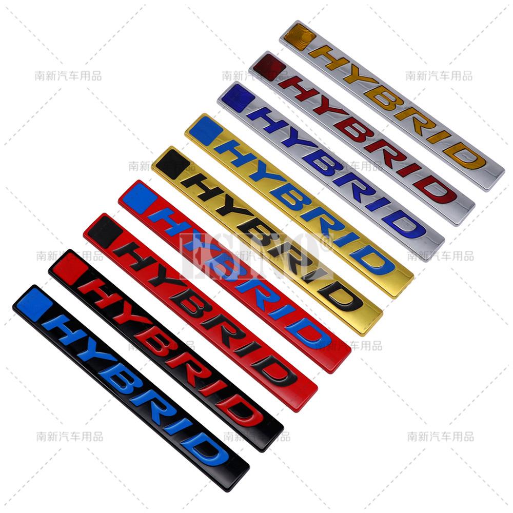 Car Styling Hybrid 3D Rear Trunk Metal Chrome Zinc Alloy Emblem Badge Decal for Honda Civic Accord XR-V CR-V HR-V UR-V Odyssey ahx256