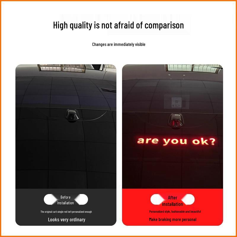 Xiaomi SU7 Brake Light Projection Board Tail Light Sticker for Personalized Modification