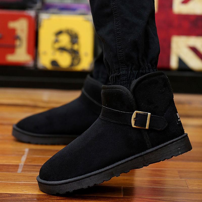 

Женские зимние ботинки на толстой подошве 2025 новая осень и зима короткие голенища снежный хлопок на подкладке и утолщенные верхняя одежда Северо-восток теплые хлопковые ботинки 40