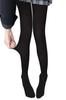 Fake-Strumpfhosen für Warm Black [Ricobello] Strumpfhosen, fleecegefüttert für Damen, Unterwäsche, Beige/Schwarz/Strumpf-ähnlich/Transparent/Kälteschutz/Warm/Kompression [Blickdicht