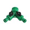 Ball Valve 2 Way No Leakage Plastic Y Connector Faucet Splitter for Watering