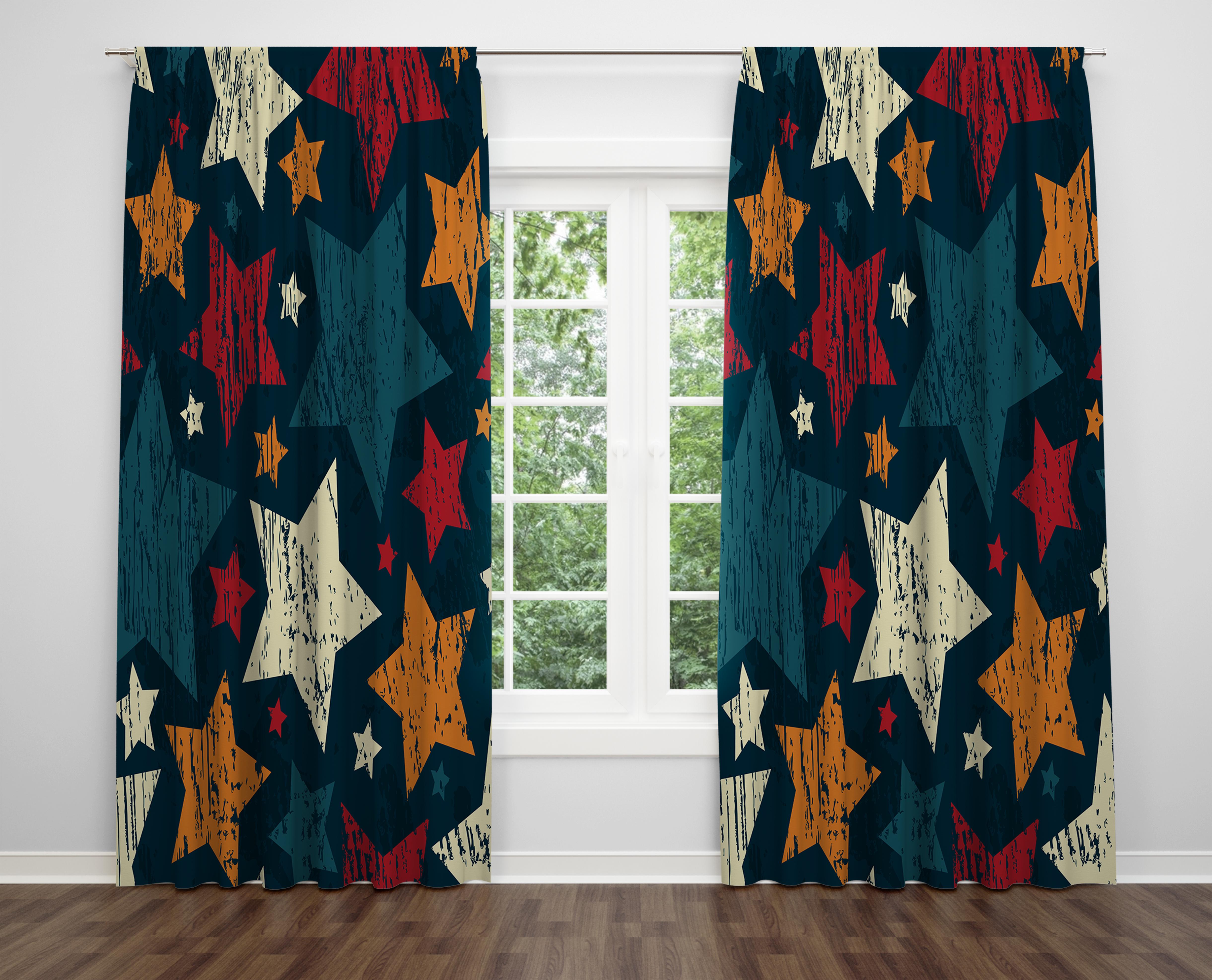 

Декоративний дизайн, високоякісна бавовняна тканина, ви можете вибрати одну або подвійну фіранку з крила 1 piece різнокольоровий