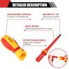 13Pcs Phillips Flathead Insulated Screwdriver Set High Voltage Electrician Tool Kit with Storage Case