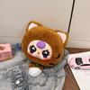 Three Cat Baby Themed Plush Shoulder Bag Outdoor Crossbody Bag Cute Handbag