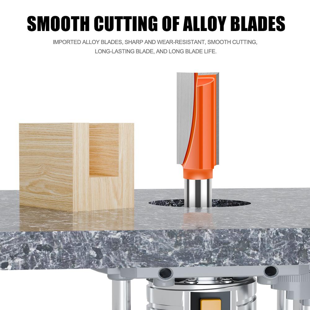 6Mm Woodworking Bottom Cleaning Knife Slotting Knife Woodworking Milling Cutter Notch Knife Edge Trimming Machine Cutter Head Grooving Straight Cutter