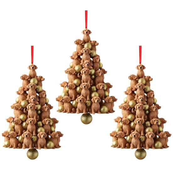 Stacking Animal Pendant Animal Christmas Tree Pendant 2D Acrylic Hanging Decoration for Xmas Tree Backpack Keychain Car