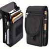 Borsa per cellulare multifunzionale da 6,3 pollici in tessuto Oxford con tasca e cintura porta cellulare Custodia Borsa da esterno da uomo per iPhone 16 15